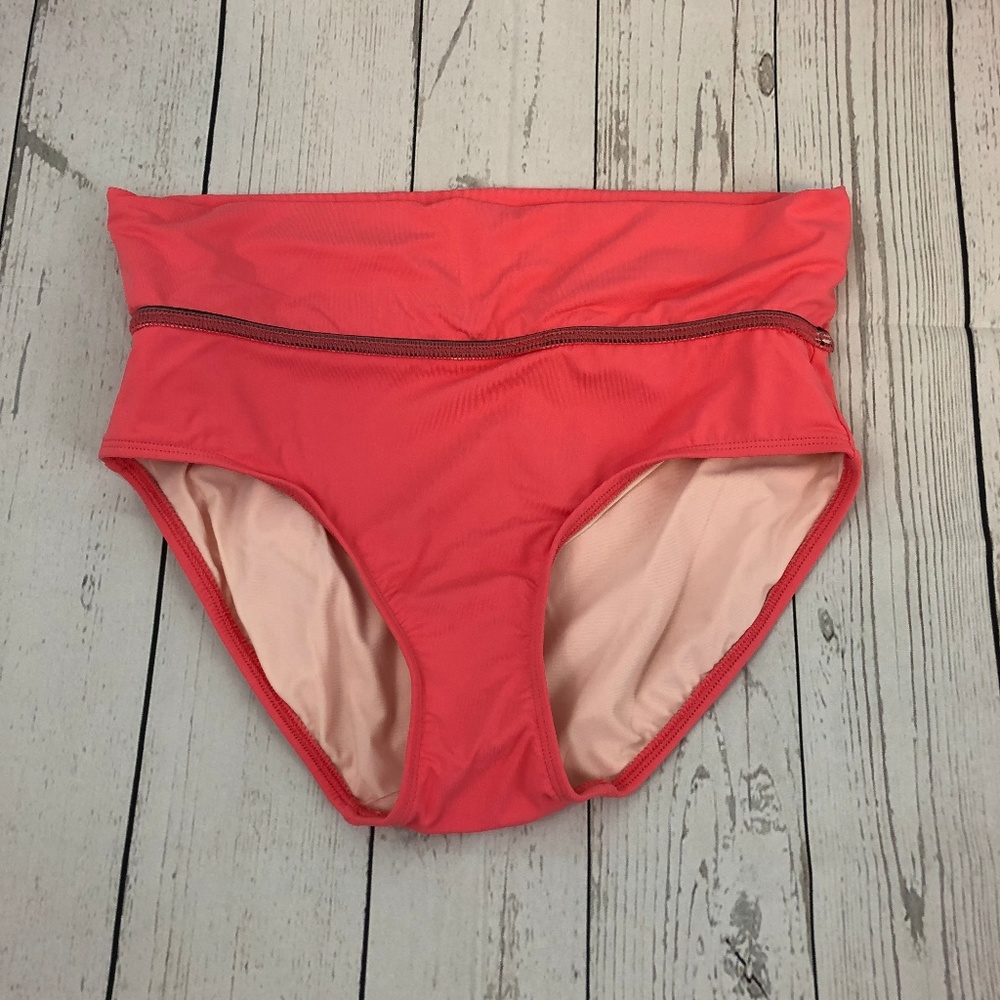 CALIA Laser Cut Foldover Bikini Bottom NWOT